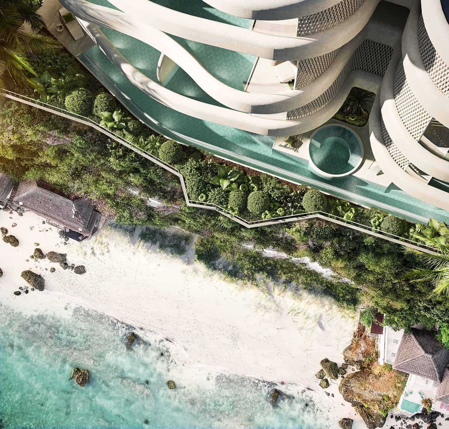 CLIFF FRONT OCEAN VIEW 1 BEDROOM APARTMENT FOR SALE LEASEHOLD IN BINGIN BE-1232 